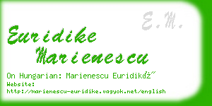 euridike marienescu business card